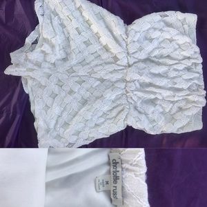 Charlotte Russe Med Crochet/Lace Romper