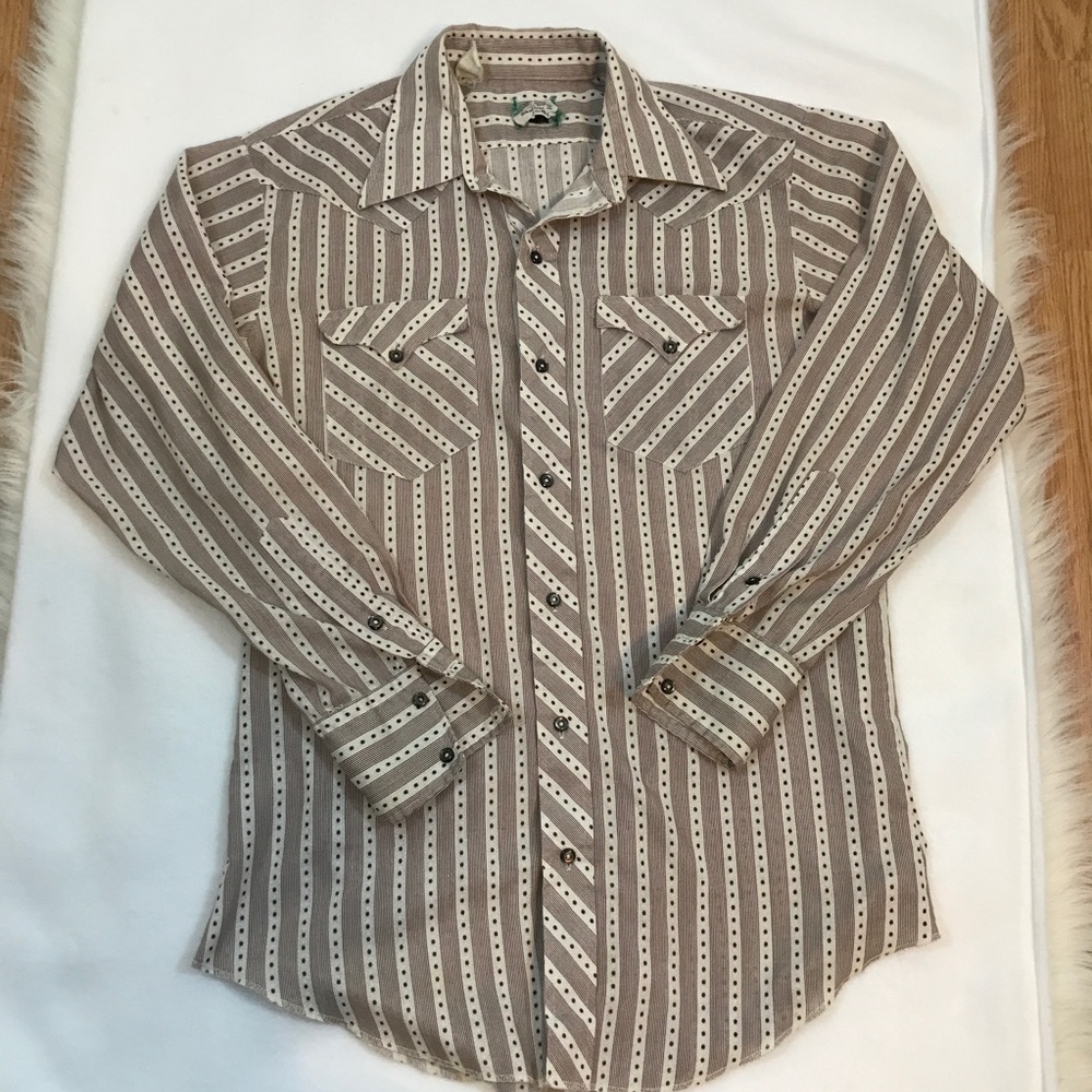 Vintage Penney's Western Long Sleeve Shirt 15 1/2