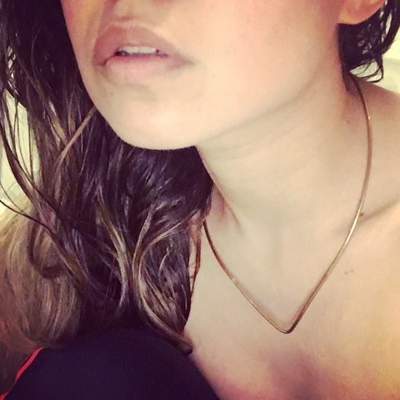 ⚡️SALE Vintage brass choker necklace gold tone - Picture 2 of 4