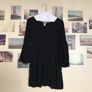 F21 Black Festival Flowy Dress