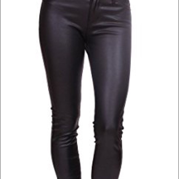 celebrity pink faux leather pants