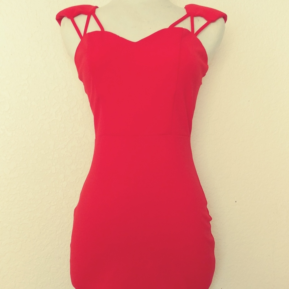 Foreign exchange red bodycon dress