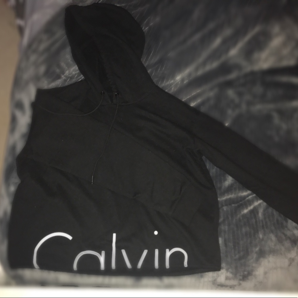 Calvin Klein Cropped Hoodie from UO