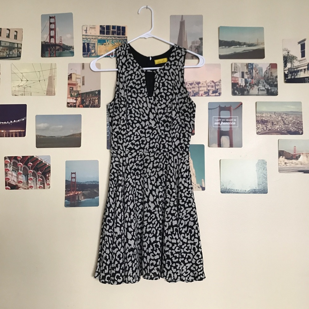 Nordstrom Black&White Cheetah Dress