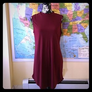 Rue 21 Maroon Sleeveless Dress