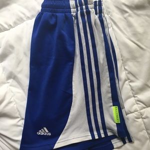 Adidas royal blue soccer shorts