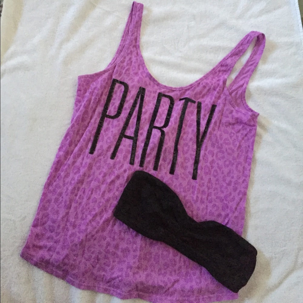 PINK Victoria's secret tank top & bandeau bundle
