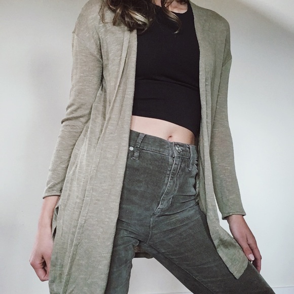 H&m sage green cardigan Clearance