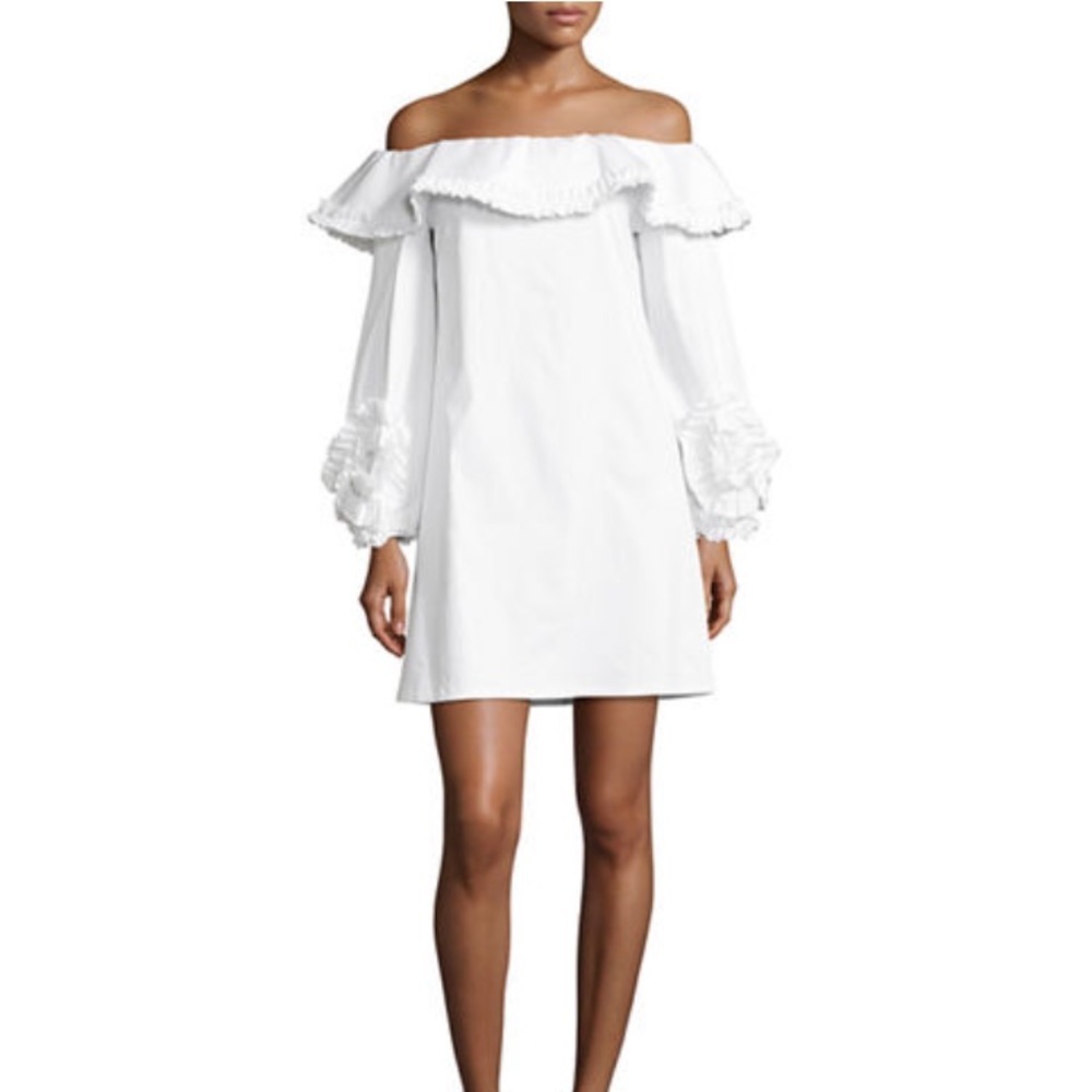Alexis Miquela Off Shoulder Ruffle Dress