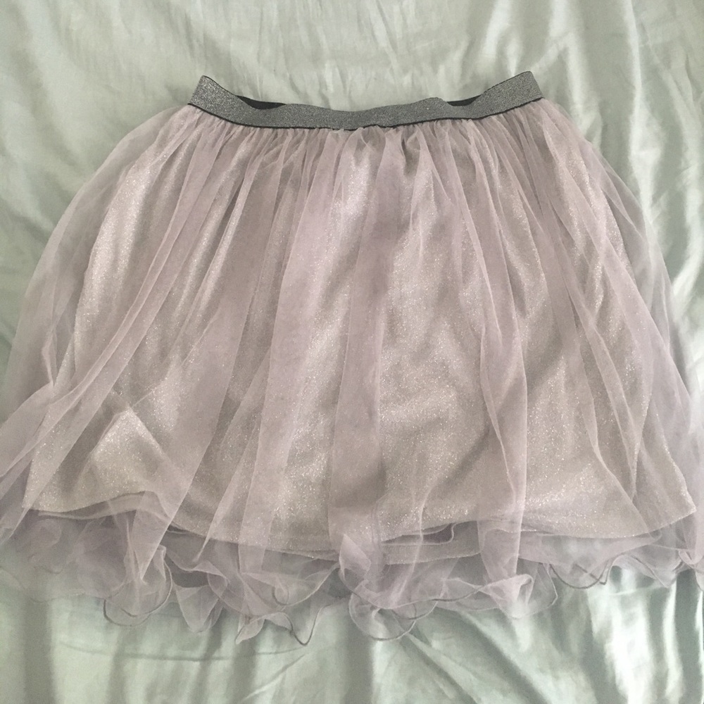 Shimmery Silver Skirt