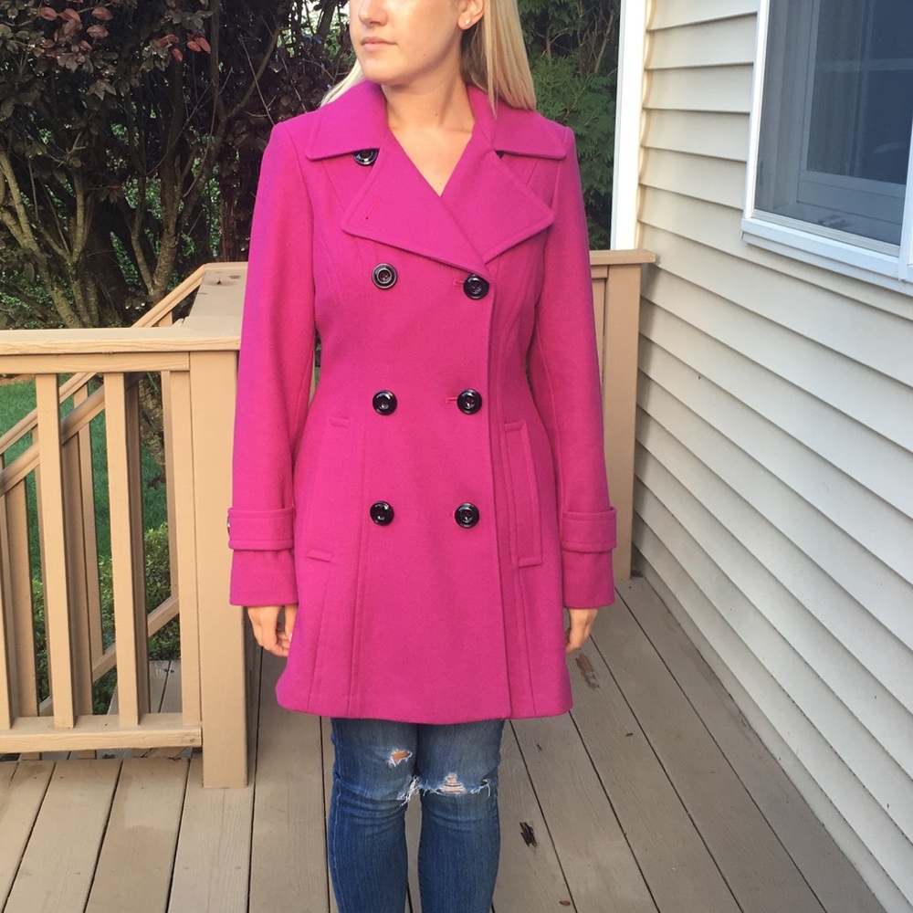 Anne Klein Fuchsia Peacoat - NEVER WORN