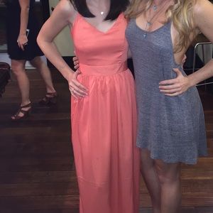 Tobi sherbet backless maxi dress XS