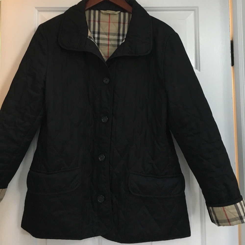 Burberry check coat