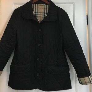 Burberry check coat