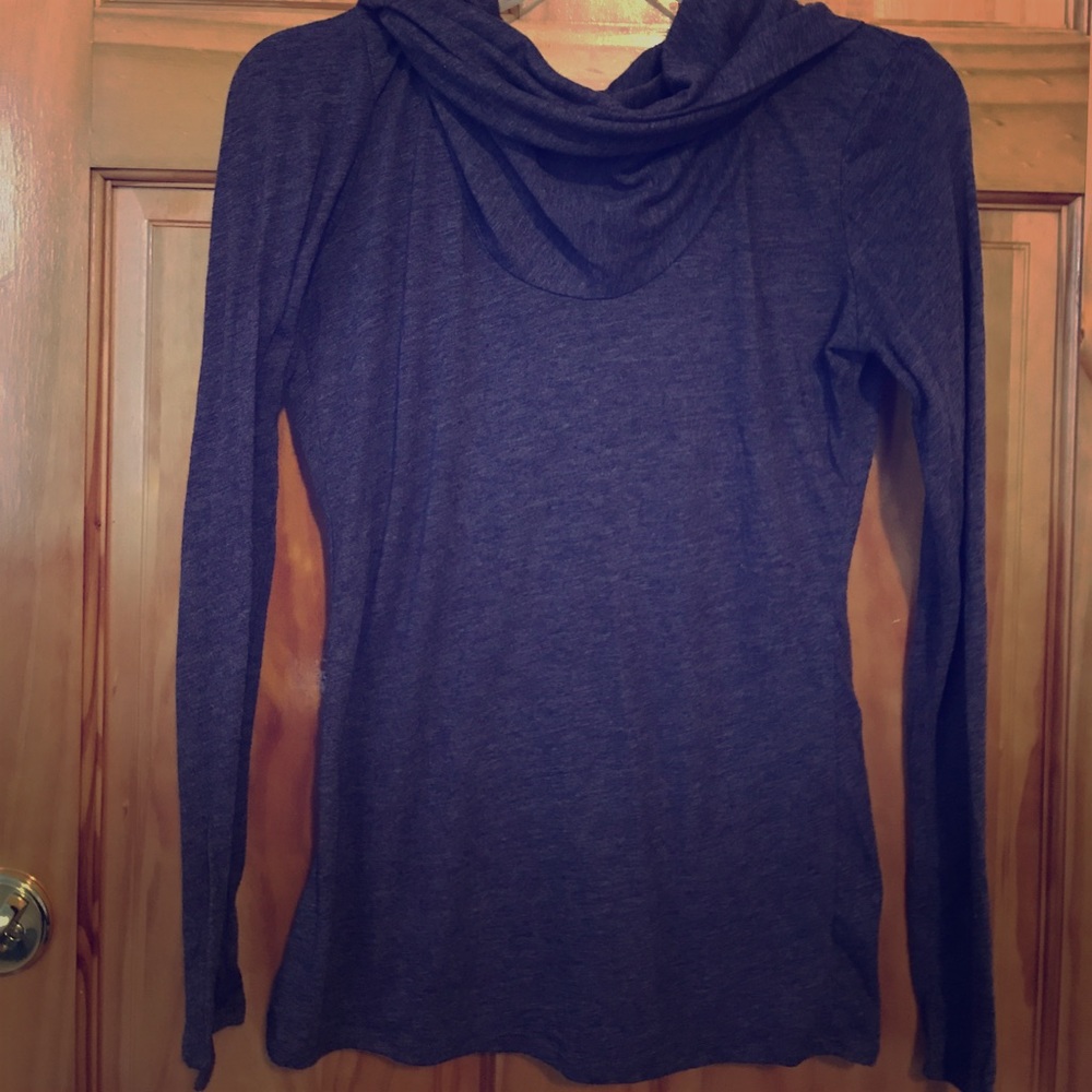 GAP purple cowl neck shirt