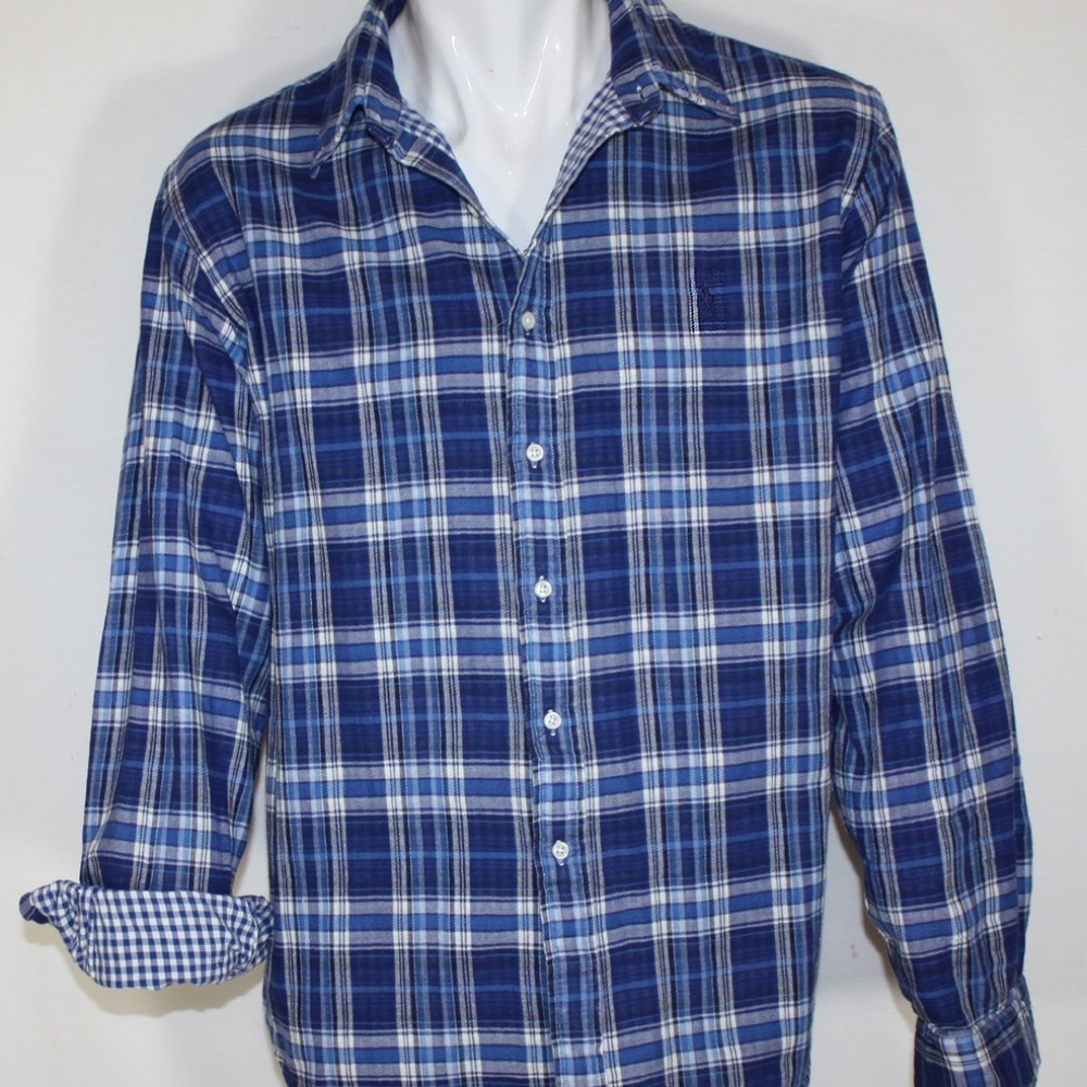 New Ralph Lauren Double Face Men's Plaid Shirt  XL