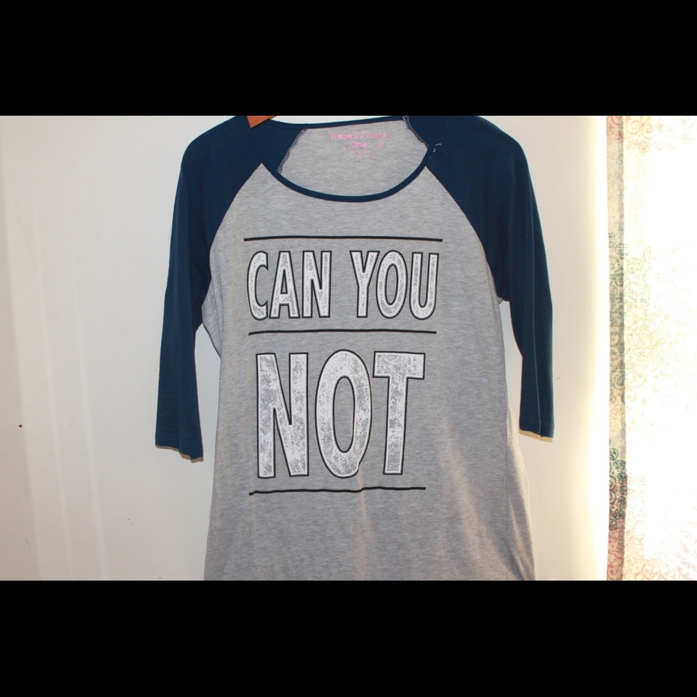 "can you not" baseball tee