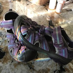 Kids Merrells- Purple size 13 girls