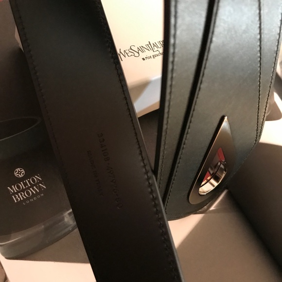 Yves Saint Laurent Geometri Belt in Black main image 5