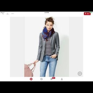 NY&Co. gray striped blazer size 2