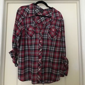 Torrid Plaid Button-Down