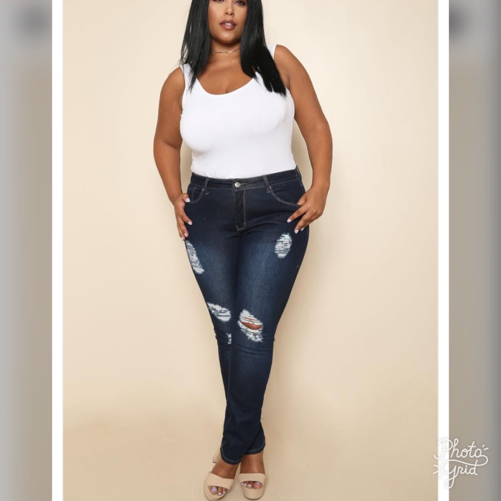 NEW PLUS 🅿️ Had your chance dark skinny jeans - Picture 5 of 8