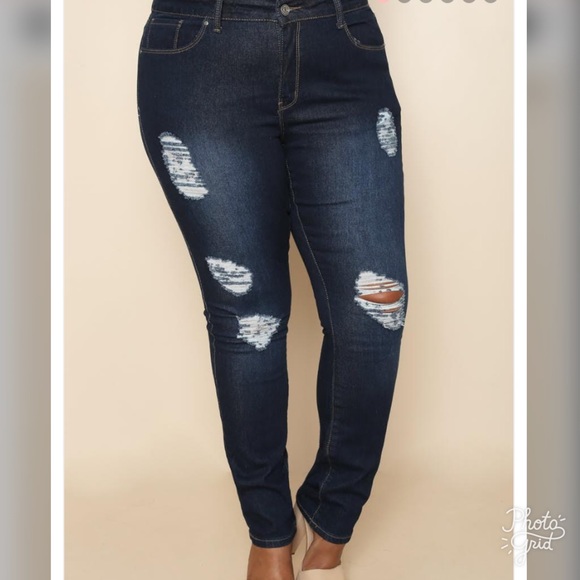 NEW PLUS ๐
ฟ๏ธ Had your chance dark skinny jeans - Picture 4 of 8