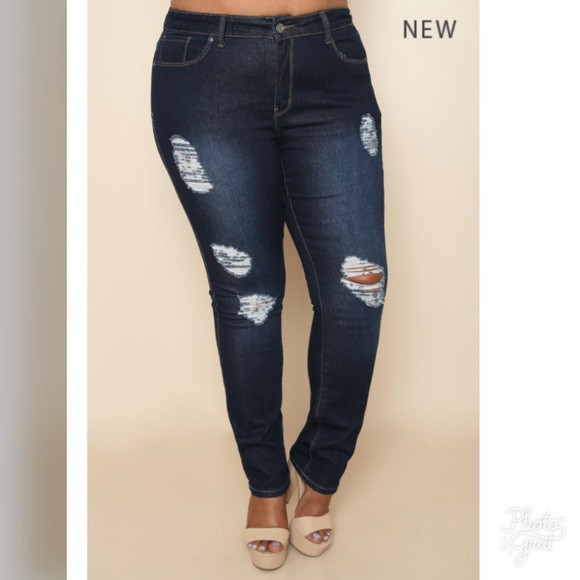 NEW PLUS ๐
ฟ๏ธ Had your chance dark skinny jeans - Picture 6 of 8