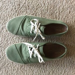 Green Toms Paseo Shoes, Men's 10