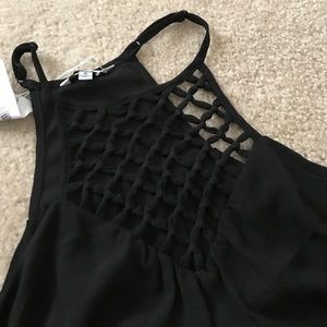 braided top flowy tank