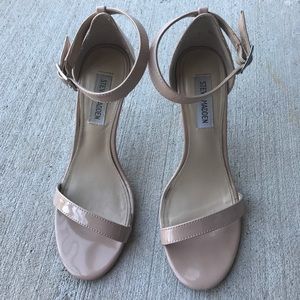 Steve Madden Nude Heels with Ankle Strap