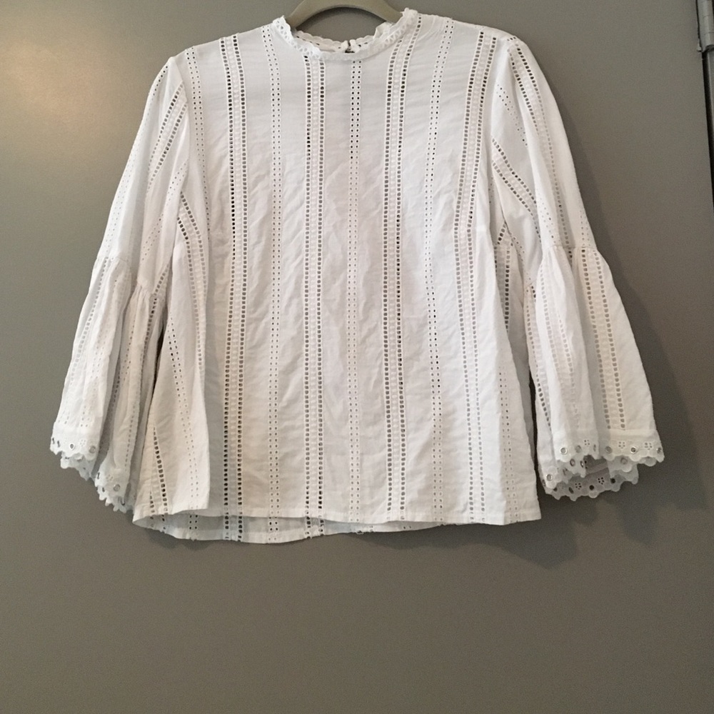 Fun white blouse!
