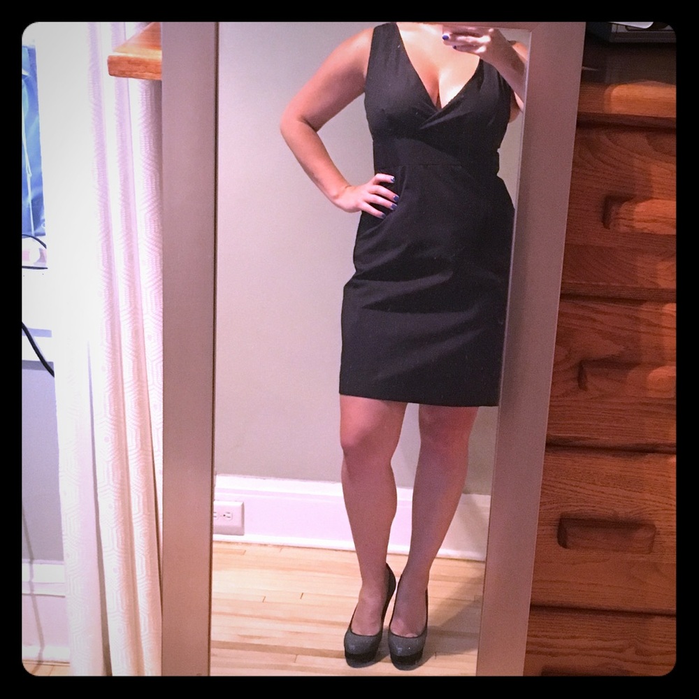 J. Crew black dress with a bow 🎀