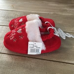 baby girl christmas slippers