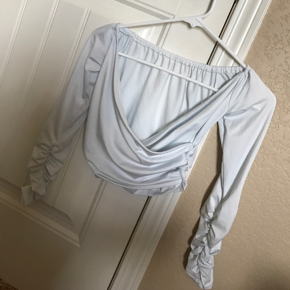 Off shoulder crop top