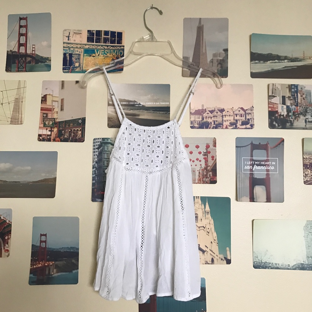 Aeropostale Babydoll White Blouse