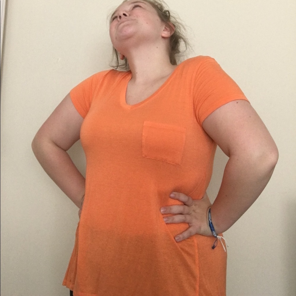 Long Orange Mossimo Top