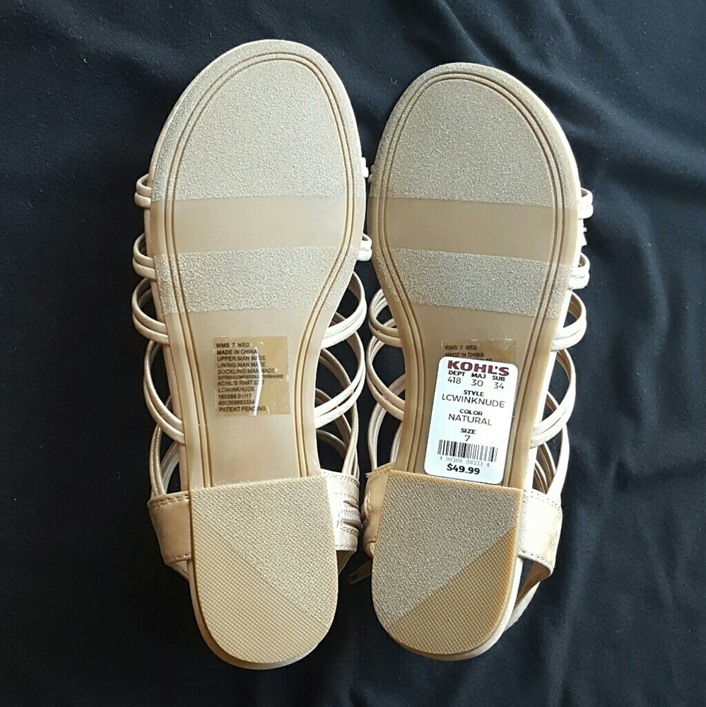 Lauren Conrad Wink Nude sandals - now in size 8!! - Picture 4 of 6