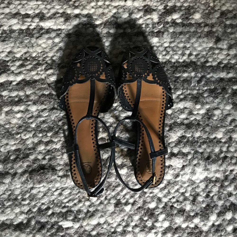 Leather Tory Burch Sandals