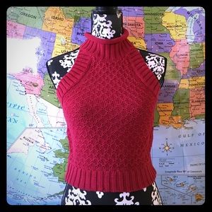 Sam Edelman Cropped Halter Sweater