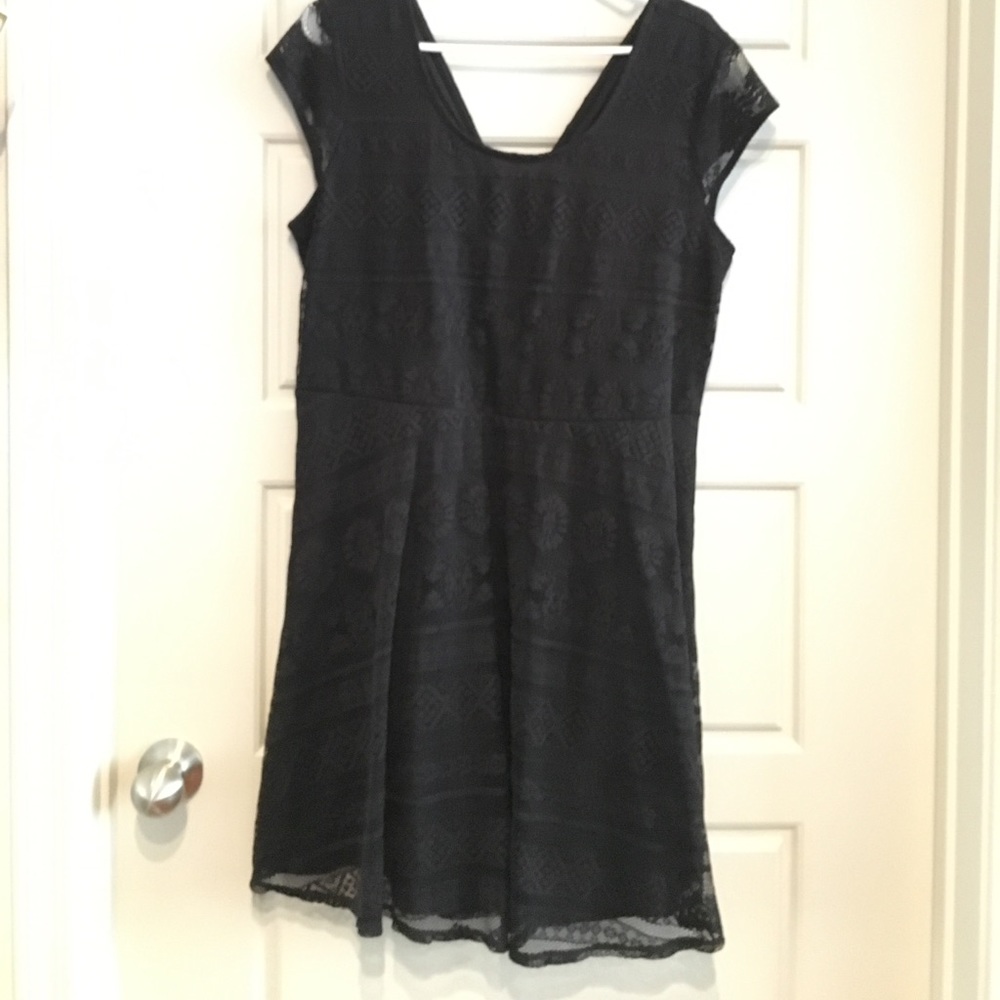 Black Dress, Open Back, Size XXL