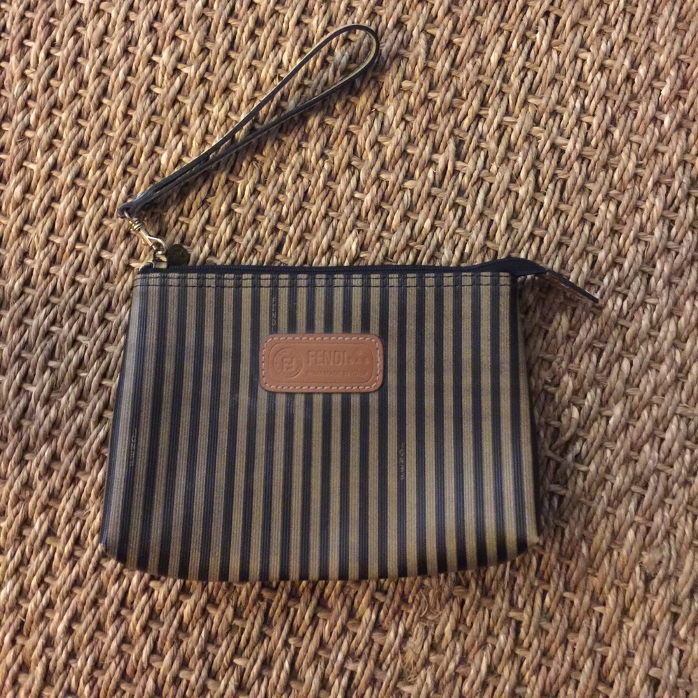 Fendi Wrist Pouch 5x7 inches Vintage