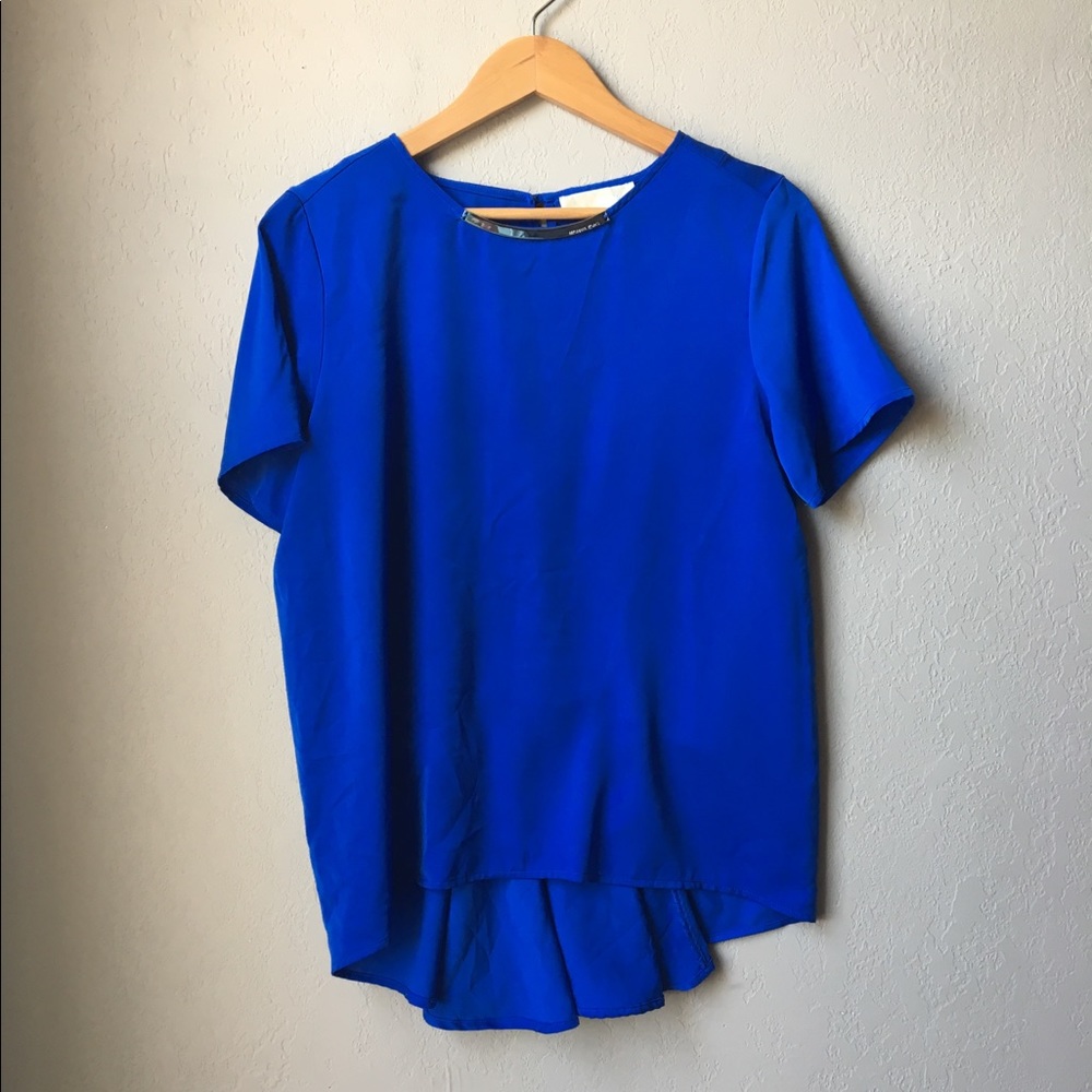 Michael Kors Rich Blue Top I ❤️ reasonable offers!