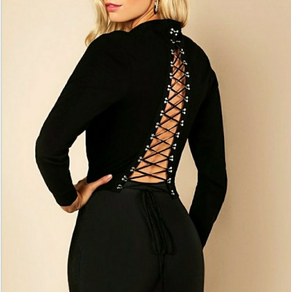 Rhi Rhi Lace Up Sweater