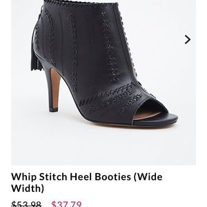 Open toed booties, NWT