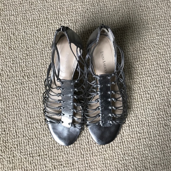 kitten heel gladiator sandals