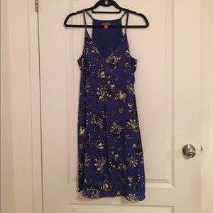 Vince Camuto Colbalt blue print dress