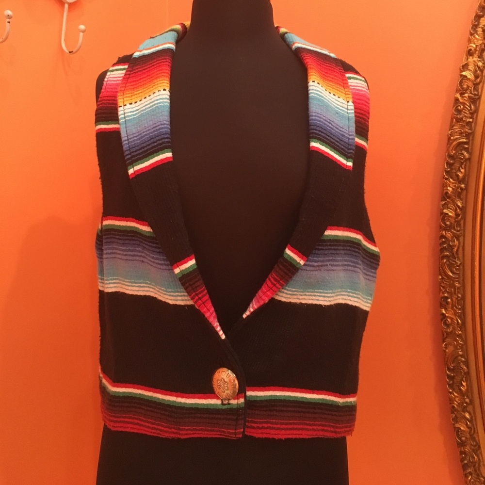 Serape Girl Vest Jacket