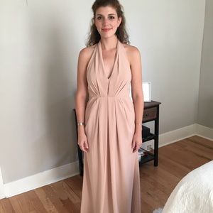 Anthropologie BHLDN Rosy Nude Bridesmaid Dress