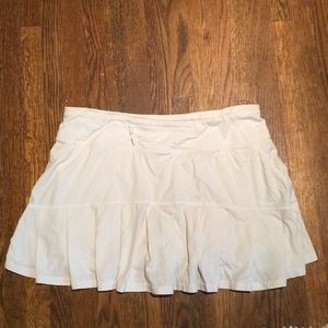 White Lululemon skirt